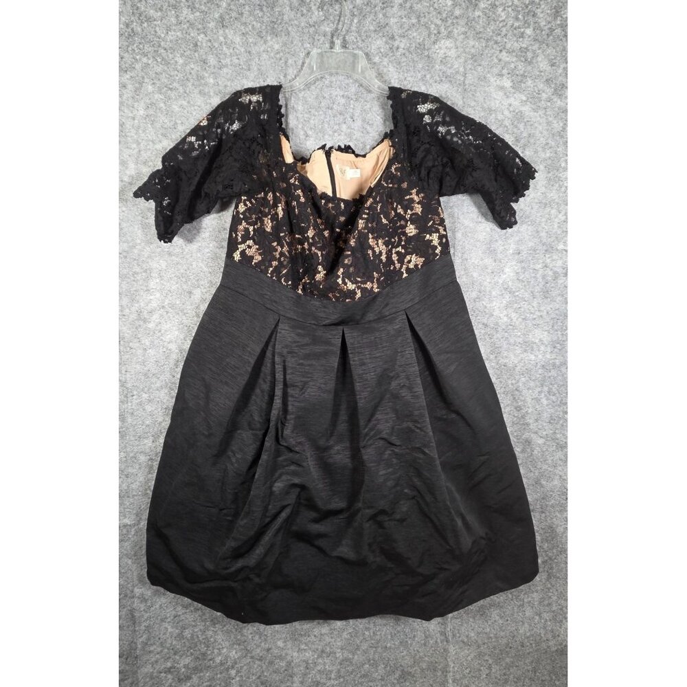 Eliza J. Women's Short Sleeve Mini Dress Black Size 14